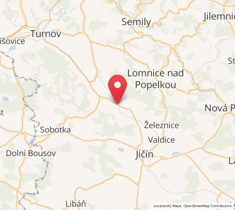 Map of Libuň, Královéhradecký kraj