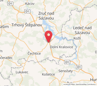 Map of Loket, Central Bohemia