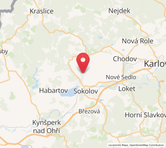 Map of Lomnice, Karlovarský kraj