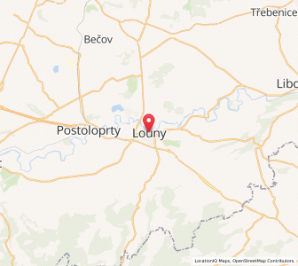 Map of Laun, Ústecký kraj
