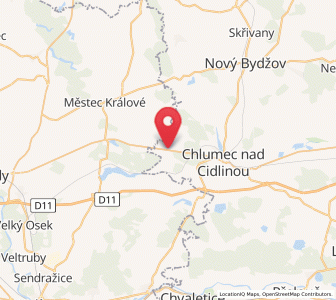 Map of Lovčice, Královéhradecký kraj
