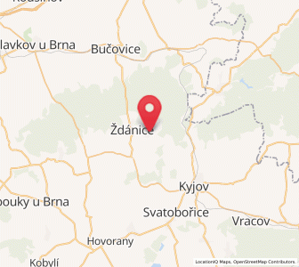 Map of Lovčice, South Moravian