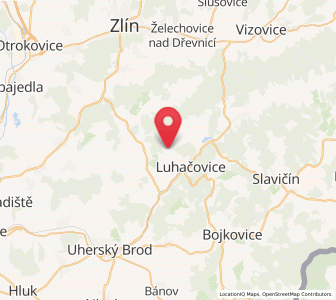 Map of Ludkovice, Zlín