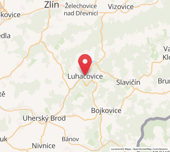 Map of Luhacovice, Zlín