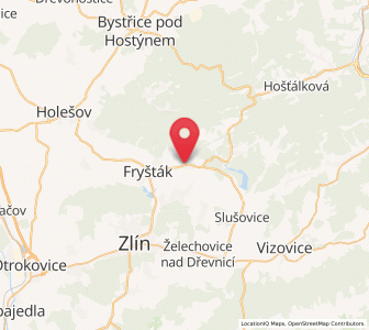 Map of Lukov, Zlín
