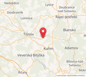 Map of Malhostovice, South Moravian