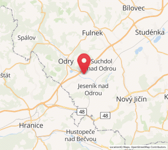Map of Mankovice, Moravskoslezský