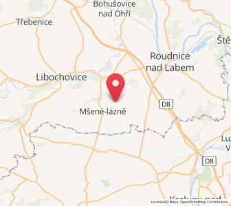 Map of Martiněves, Ústecký kraj