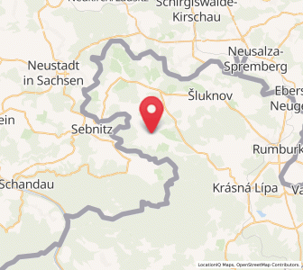 Map of Nixdorf, Ústecký kraj
