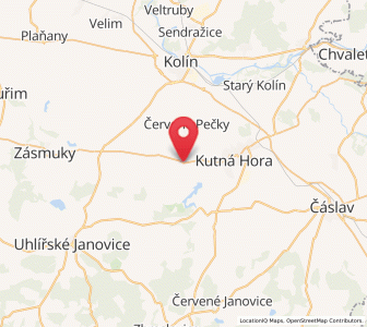 Map of Miskovice, Central Bohemia