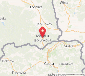 Map of Mosty u Jablunkova, Moravskoslezský