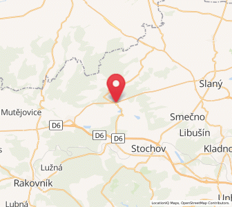 Map of Mšec, Central Bohemia