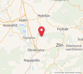 Map of Mysločovice, Zlín