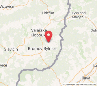 Map of Návojná, Zlín