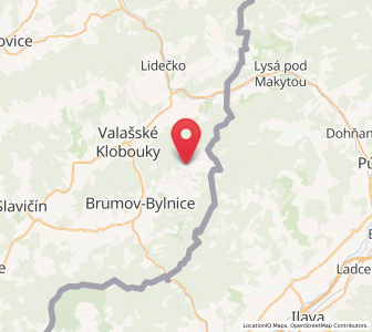 Map of Nedašova Lhota, Zlín