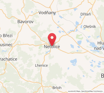 Map of Nettolitz, Jihočeský kraj