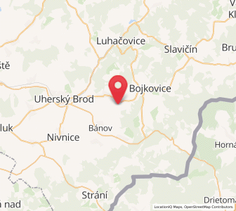 Map of Nezdenice, Zlín