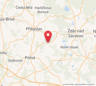 Map of Nížkov, Vysočina