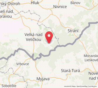 Map of Nová Lhota, South Moravian