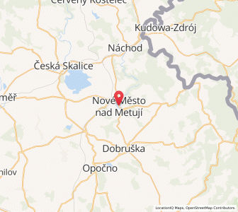 Map of Neustadt an der Mettau, Královéhradecký kraj