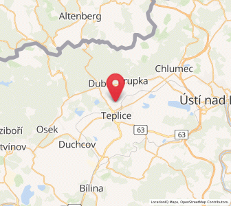 Map of Weißkirchlitz, Ústecký kraj