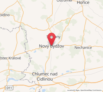 Map of Nový Bydžov, Královéhradecký kraj