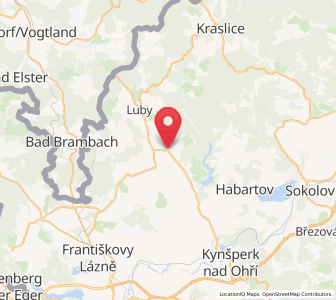 Map of Nový Kostel, Karlovarský kraj