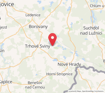 Map of Olešnice, Jihočeský kraj
