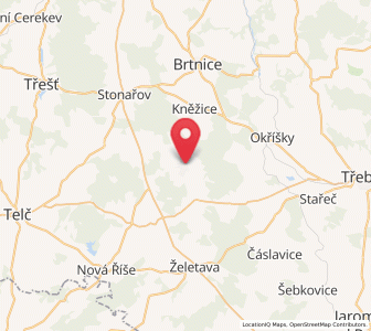 Map of Opatov, Vysočina
