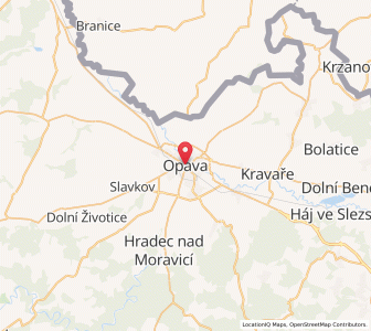 Map of Troppau, Moravskoslezský