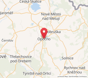Map of Opotschno, Královéhradecký kraj