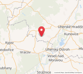 Map of Ořechov, Zlín