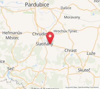 Map of Orel, Pardubický