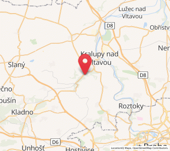 Map of Otvovice, Central Bohemia