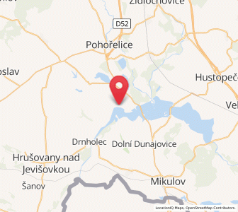 Map of Pasohlávky, South Moravian