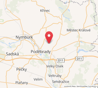 Map of Pátek, Central Bohemia