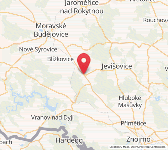 Map of Pavlice, South Moravian