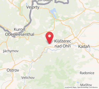 Map of Perštejn, Ústecký kraj