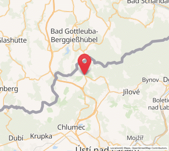 Map of Peterswald, Ústecký kraj