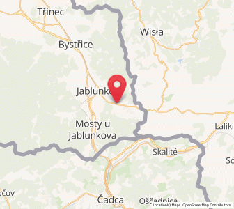 Map of Písek, Moravskoslezský