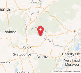 Map of Podolí, South Moravian