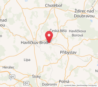 Map of Pohled, Vysočina