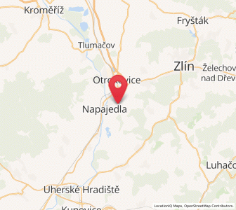 Map of Pohořelice, Zlín
