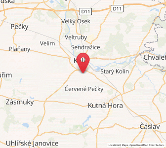 Map of Polepy, Central Bohemia