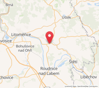 Map of Polepy, Ústecký kraj