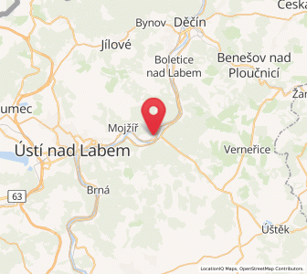 Map of Pömmerle, Ústecký kraj