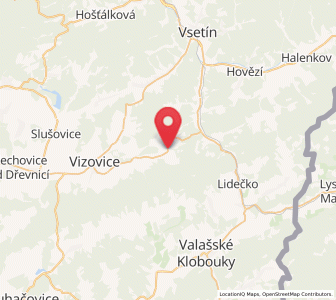 Map of Pozděchov, Zlín