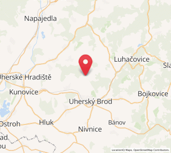 Map of Prakšice, Zlín