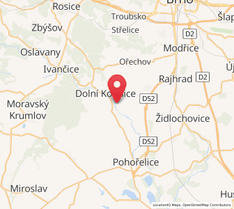 Map of Pravlov, South Moravian
