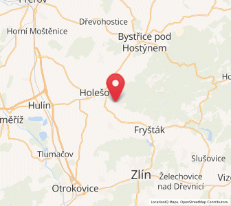Map of Přílepy, Zlín